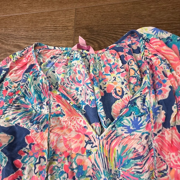 Lilly Pulitzer Willa Tunic Dress in Indigo Gyspea, Size small, Boho, Preppy - Picture 7 of 13